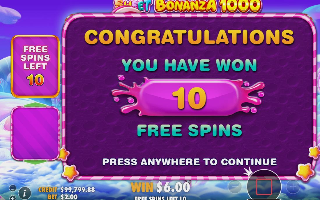 Free Spins round with multiplier bombs on the reels